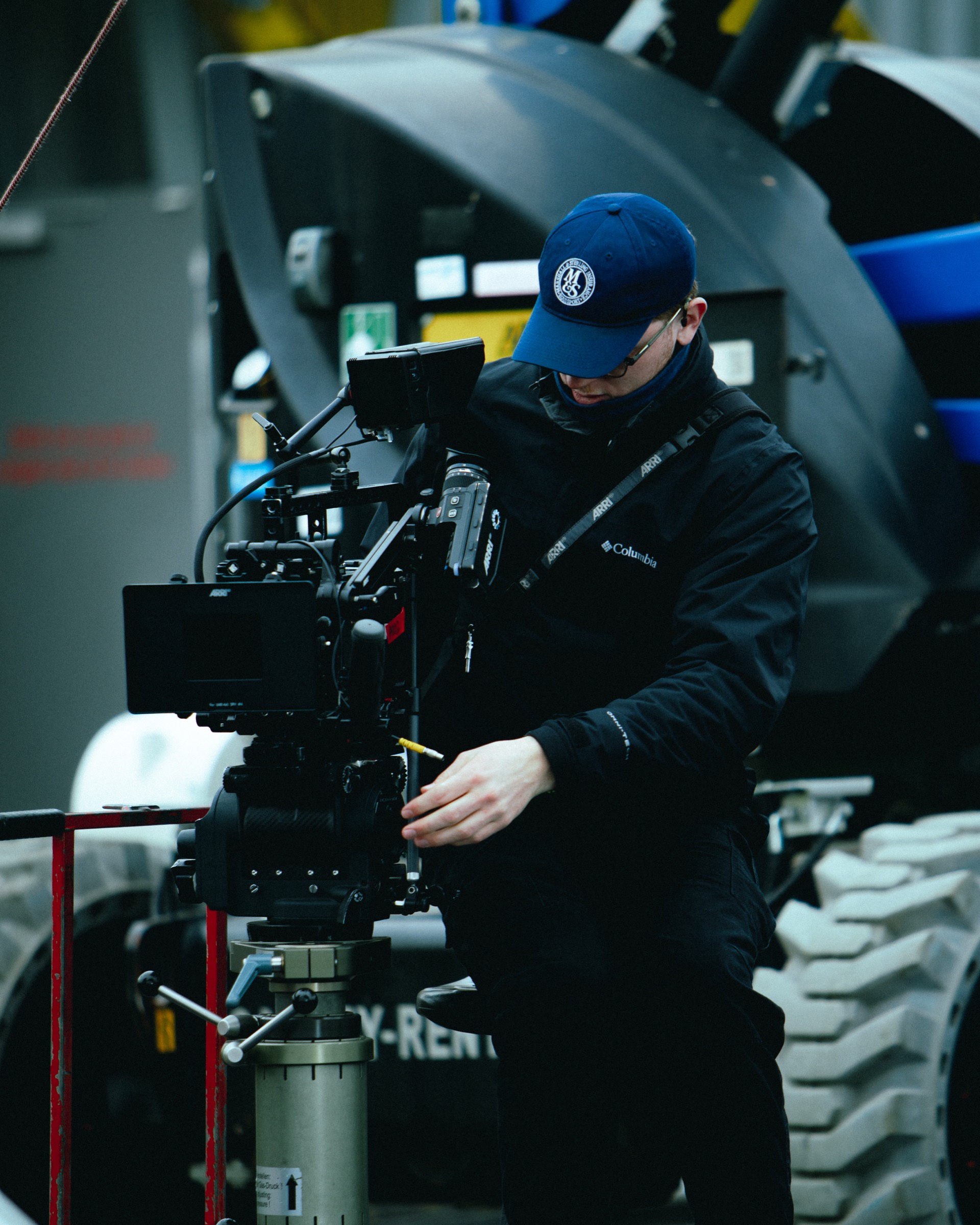 Tristan Adelaar on set